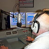 Willie Fletcher in the studio